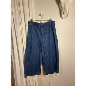 Boho Chic Palazzo Jean Pants